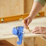 COGNATIVE Mini Table Clamp, 2" blue, Small Bench Vise, Upgraded cast steel manufacturing Jewelers Hobby Clamps Craft Repair Tool Portable Work Bench Vise (Mini)