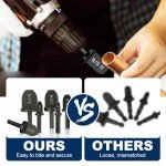 Swaging Tool Drill Bit Set, 2024 New HVAC Repairing Set Air Conditioner Copper Pipe Reamer, Manual Pipe Swage Tool Drill Bit Soft Copper tubing 1/4''， 3/8''，1/2''， 5/8''，3/4''，7/8'' Bits Set (1)