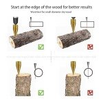 Firewood Log Splitter, Easy Log Splitting Drill Bits Heavy Duty Electric Drills Screw Cone Driver Tools Split Wood with 3 Screw for Hand Drill Stick Hex+Square+Round(32mm/1.26inch),Glod