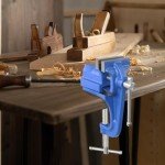 COGNATIVE Mini Table Clamp, 2" blue, Small Bench Vise, Upgraded cast steel manufacturing Jewelers Hobby Clamps Craft Repair Tool Portable Work Bench Vise (Mini)