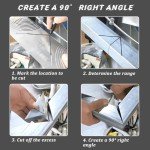 LIVREO Adjustable Angle & Arc Marking Tool - Dual-Purpose Metal Scriber for Square & Round Pipes, Ideal for Metalworking, Welding, Engineering, and Construction (Small Size 20-65)