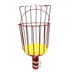 Fruit Picker Basket Head, Fruit Picker Tool, Fruit Harvesting Attachment for Harvesting Fruit, Fruit Tree Grabber Tool with Foam Cushion for Gathering Orange, Lemon, Pear, Not Include Pole