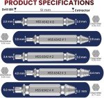 Stocking Stuffers for Adults Men Screw Extractor Set Tools Gifts for Men, Cool Stuff Gadgets Present Ideas Gifts for Dad Husband Him Mens Gifts Christmas for Women