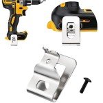 N268241 N086039 （6pack）Stainless Steel Drill Tool Clips Hook Kit with Screws Compatible with Dewalt 20V Power Tools for DCD980, DCD985, DCD980L2, DCD985L2