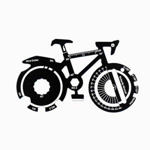 20 in 1 Bicycle Shape Multitool, Every Day Carry Pocket Tool, Multi-Functional Keychain Tool, Outdoor Portable Multitool, Multitool Card, Unique Gifts For Kids And Bike Lovers
