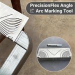 Rercarre PrecisionFlex Angle and Arc Marking Tool, Angle and Arc Marking Tool 2024 Adjustable Linear Arc Dual Purpose Scriber, Parallel Line Drawing Tool for Metalworking