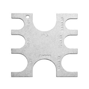 VIDABTE 23080 PEX Crimp Tool Go/No-Go Gauge, 3/8 Inch Plumbing Fittings for SharkBite, Pex Go No Go Gauge Crimper Crimping Crimp Tool