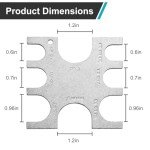 VIDABTE 23080 PEX Crimp Tool Go/No-Go Gauge, 3/8 Inch Plumbing Fittings for SharkBite, Pex Go No Go Gauge Crimper Crimping Crimp Tool