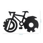 20 in 1 Bicycle Shape Multitool, Every Day Carry Pocket Tool, Multi-Functional Keychain Tool, Outdoor Portable Multitool, Multitool Card, Unique Gifts For Kids And Bike Lovers