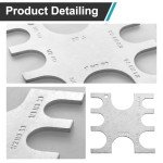 VIDABTE 23080 PEX Crimp Tool Go/No-Go Gauge, 3/8 Inch Plumbing Fittings for SharkBite, Pex Go No Go Gauge Crimper Crimping Crimp Tool