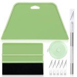 WRAPXPERT Wallpaper Kit, Wallpaper Tools for Peel and Stick Contact Paper, Wallpaper Smoothing Tools for Vinyl Backsplash Tile, Window Film Applying