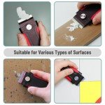 Bates- Razor Blade Scraper, Red, Locking Razor Scraper Set with 10 Extra Stainless Steel Blades, Window Scraper, Scraper Tool, Glass Scraper, Scraper Blades, Paint Scraper Blade Scraper for Cleaning