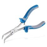 SPEEDWOX Long Reach Bent Needle Nose Pliers with Smooth Jaw Extra Long Nose Precision Wire Looping Pliers Needle Remover Pliers for Hard to Reach Narrow Spaces Jewelry Making Tools Fishing Tools