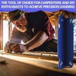 Curved Cabinet Scraper Cards, Card Scraper Woodworking, Robust Steel Edge Design, Wood Scraper for Woodworking, Juice Groove Card Scraper, Multi Use Woodworking Tools, Blue