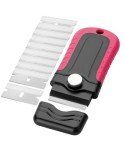 Bates- Razor Blade Scraper, Pink, Locking Razor Scraper Set with 10 Extra Stainless Steel Blades, Window Scraper, Scraper Tool, Glass Scraper, Scraper Blades, Paint Scraper Blade Scraper for Cleaning