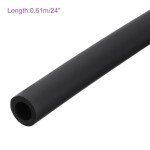 DMiotech 9/16" ID x 3/16" Thick 24" Pipe Insulation Tube Foam Grip Pipes Wrap Closed Cell Foam Tubing Non-Slip for Utensil Tools Handle Support,Black