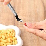 Gjinxi 2 Pieces Tweezers with Rubber Tips, Bent and Straight Flat Tip Tweezers PVC Coated Precision Tweezers Set for Crafting Beads Jewelry Stamps Industrial Electronic Tweezers Tools