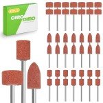 CeroDimo 42 Pcs Sanding and Grinding Drill Bit Set, 1/8" Shank Rotary Tool Attachments, Diamond and Aluminium Oxide for Metal, Stone, Ceramic, Glass Polishing, Carving, Rust Removal