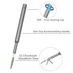 NMUCI Small Precision Screwdriver Set 24-in-1,Magnetic mini multi-function repair tool kit kit for cell phone camera laptop watch apple and other electronic products repair tools Steel screwdrive