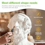 CeroDimo 42 Pcs Sanding and Grinding Drill Bit Set, 1/8" Shank Rotary Tool Attachments, Diamond and Aluminium Oxide for Metal, Stone, Ceramic, Glass Polishing, Carving, Rust Removal