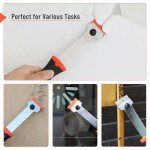 Bates- Long Handle Razor Blade Scraper, Razor Scraper with Extra 10 Metal & 10 Plastic Blades, Razor Scraper, Window Scraper, Scraper Tool, Glass Scraper, Scraper Blades, Blade Scraper