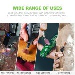 CeroDimo 42 Pcs Sanding and Grinding Drill Bit Set, 1/8" Shank Rotary Tool Attachments, Diamond and Aluminium Oxide for Metal, Stone, Ceramic, Glass Polishing, Carving, Rust Removal