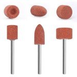 CeroDimo 42 Pcs Sanding and Grinding Drill Bit Set, 1/8" Shank Rotary Tool Attachments, Diamond and Aluminium Oxide for Metal, Stone, Ceramic, Glass Polishing, Carving, Rust Removal