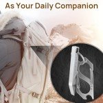 Keychain Pry Bar, gliship EDC Pry Bar with Carabiner, Heavy Duty Keychain Prybar Tool Mini Stainless Steel Multi Tool Everyday Carry for Men Women Minimalist Tool Opening Boxes, Turning Screws