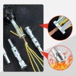 Wire Stripping And Twisting Tool, 2025 New Wire Twister Tool for Drill Wire Nut Twister Wire Stripper Cable Wire Connector Tool, Hex Shank Cable Wire Spin Driver Nut for Electrical Power Drill (1Set)