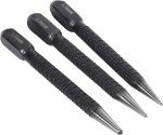 3Pcs Black High-Carbon Steel Center Punch Set 10cm Non Center Punch for Alloy Steel Metal Wood Marking Drilling Tool Hand Tools