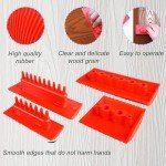 5 Pcs Wood Graining Tools, Natural Wood Grain Brushes Decorative Wood Grain Tools, Soft Rubber Wood Grain Maker Painting Look Like Wood Pattern DIY Faux Wood Texture for Decorative Painting