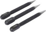 3Pcs Black High-Carbon Steel Center Punch Set 10cm Non Center Punch for Alloy Steel Metal Wood Marking Drilling Tool Hand Tools