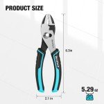 DURATECH 6 Inch Slip Joint Pliers, Small Pliers with Comfortable TPR Handle, Pliers Tool Forged from High Carbon Steel, Swivel Rivet, Pliers for Tightening, Loosening and Gripping Nuts and Bolts