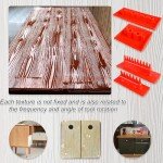 5 Pcs Wood Graining Tools, Natural Wood Grain Brushes Decorative Wood Grain Tools, Soft Rubber Wood Grain Maker Painting Look Like Wood Pattern DIY Faux Wood Texture for Decorative Painting