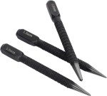 3Pcs Black High-Carbon Steel Center Punch Set 10cm Non Center Punch for Alloy Steel Metal Wood Marking Drilling Tool Hand Tools