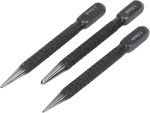 3Pcs Black High-Carbon Steel Center Punch Set 10cm Non Center Punch for Alloy Steel Metal Wood Marking Drilling Tool Hand Tools