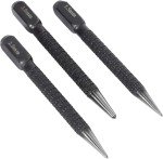 3Pcs Black High-Carbon Steel Center Punch Set 10cm Non Center Punch for Alloy Steel Metal Wood Marking Drilling Tool Hand Tools