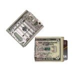 Mountain Ready Multitool Card - 21 Function Credit Card Sized Tool Card with Removable Money Clip Attachment (Silver)