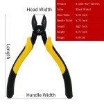 BJDSI 8 IN Wire Cutters,Rust-Proof Wire Cutter,Sharp Side Cutters,Ergonomic Small Wire Cutters,Specialized Wire Cutters For Crafts,Wire Snips Cutting Pliers For Artificial Flowers.