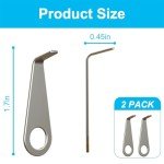 Video Doorbell Key Replacement Tool, Secure Removal Key Tool Compatible with All-New R/ing Battery Doorbell (2024), Ring Doorbell Camera Opening Key Tool (2 Pack)