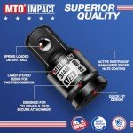 MTO 1/2" Female to 3/4" Male Impact Socket Adapter, 1/2-Inch Impact Socket Adapter, Chrome Molybdenum Alloy Steel