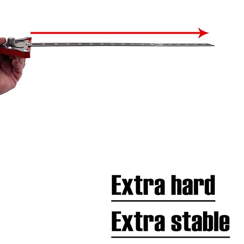 HTTMT- Upgraded 18" Woodworker Edge Ruler 0-70°Adjustable Protractor Angle Finder Two Arm Carpentry Ruler Measure Layout Tool [P/N: ET-TOOL041A-20-RAW]…