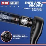 MTO 4-Piece Impact Socket Adapter and Reducer Set, 1/4" & 3/8" & 1/2" Impact Driver Conversions for Impact Wrench, Chrome Molybdenum Alloy Steel