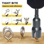 2 Packs Power Wing Nut Driver Set, 2025 New Wing Nut Driver Bit Wing Nut Socket Wrenches Tools Set, 1/4" Hex Shank Drills Bits for Panel Nuts Screws Bolt (Silver)