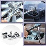 Auniwaig Socket Adapter and Reducer Set 6pcs, 1/4" 3/8" 1/2" SAE Drive Socket Adapter Kit, Square Ratchet Wrench Socket Extension & Converter for Car and Construction Work, Cr-V Steel