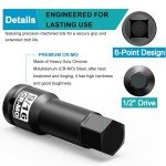 Aiourx 1/2" Drive Hex Bit SAE Socket H9/16 Inch, Allen Bit Socket, Premium Cr-Mo Steel, for Removing Loosening Hexagon Bolts