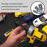 Drill socket adapter for Makita impact driver socket adapter ，Shockwave Impact Hex Shank Socket Adapter Set，Holds Sockets ，3 Pieces