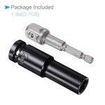 CoCud Deep Socket Set, 12mm Socket 3" Length 1/2" Drive, CR-V 6-Point Drive Socket Accessory Set with 1/4" Socket Adapter - (Applications: for Electric Hand Drill Screwdriver)