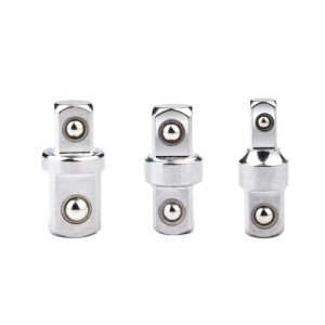 Aerzenevan 3pcs 1/2",1/4" and 3/8" Square Drive Adapters,Double-head External Square Internal Hexagonal Connector Electric Wrench