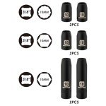 MIXPOWER 6PCS 3/8"Drive 10mm Deep&Shallow Socket, 6 Point & 12 Point, CR-V, Metric, Black Phosphate Finish…